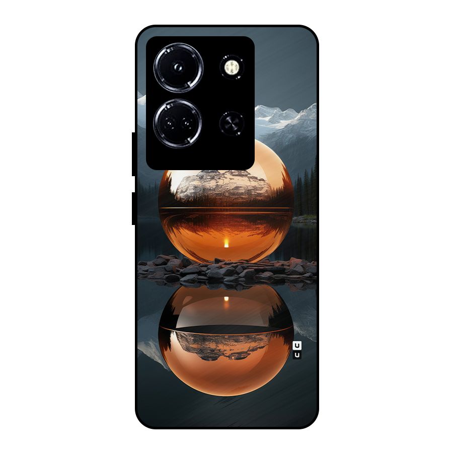 Metal Moon Metal Back Case for Infinix Note 30 5G