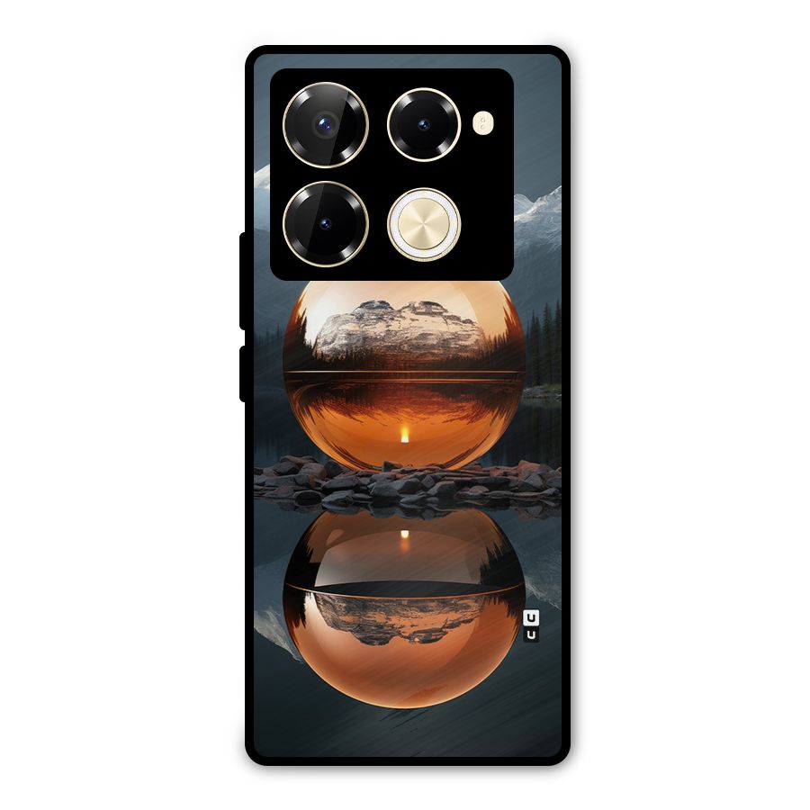 Metal Moon Metal Back Case for Infinix Note 40 Pro
