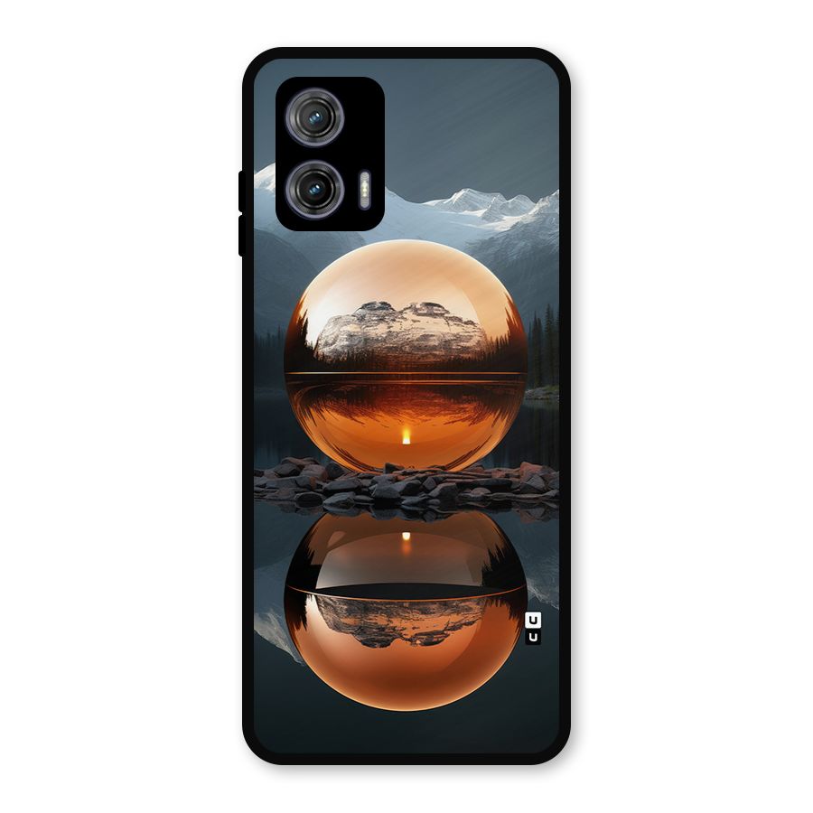 Metal Moon Metal Back Case for Moto G73