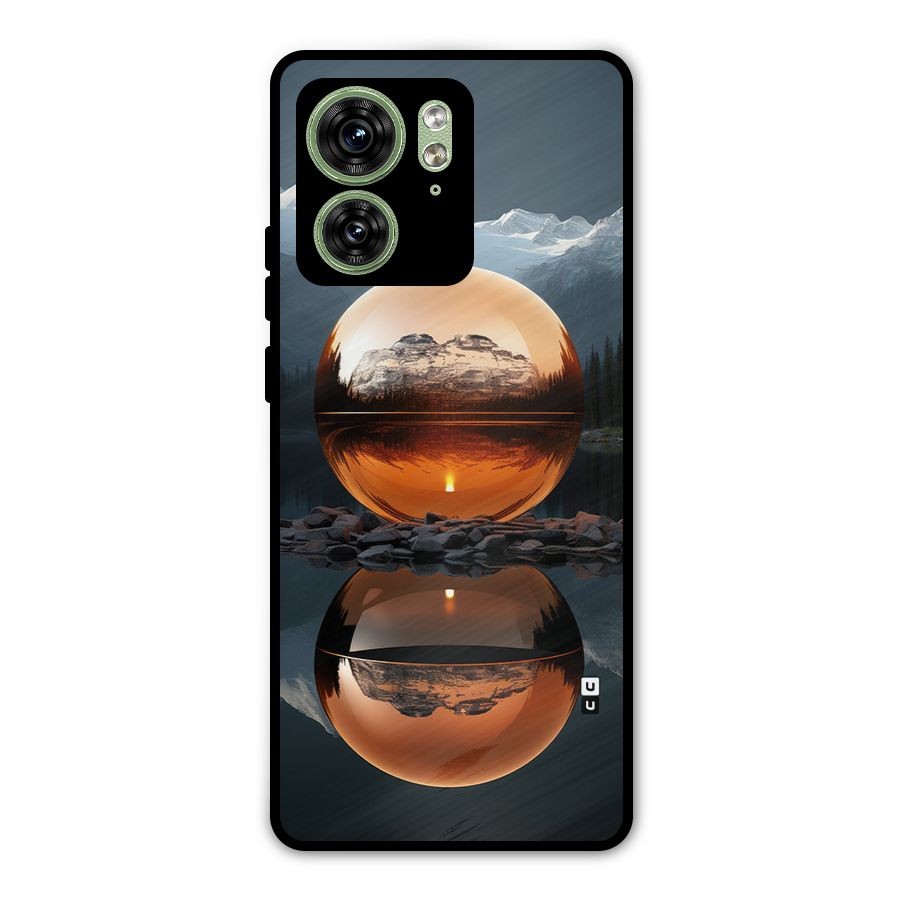 Metal Moon Metal Back Case for Motorola Edge 40 5G