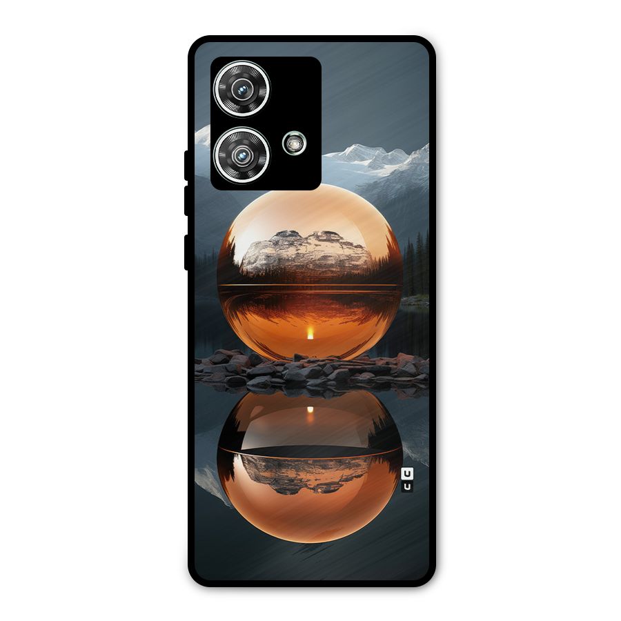 Metal Moon Metal Back Case for Motorola Edge 40 Neo