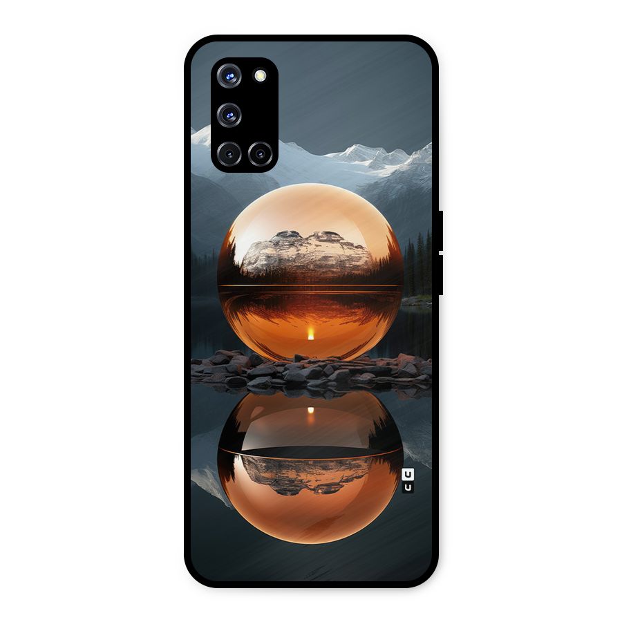Metal Moon Metal Back Case for Oppo A52