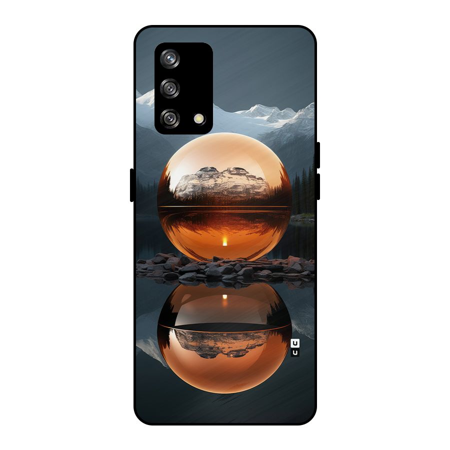 Metal Moon Metal Back Case for Oppo F19