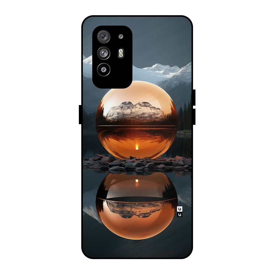 Metal Moon Metal Back Case for Oppo F19 Pro Plus 5G