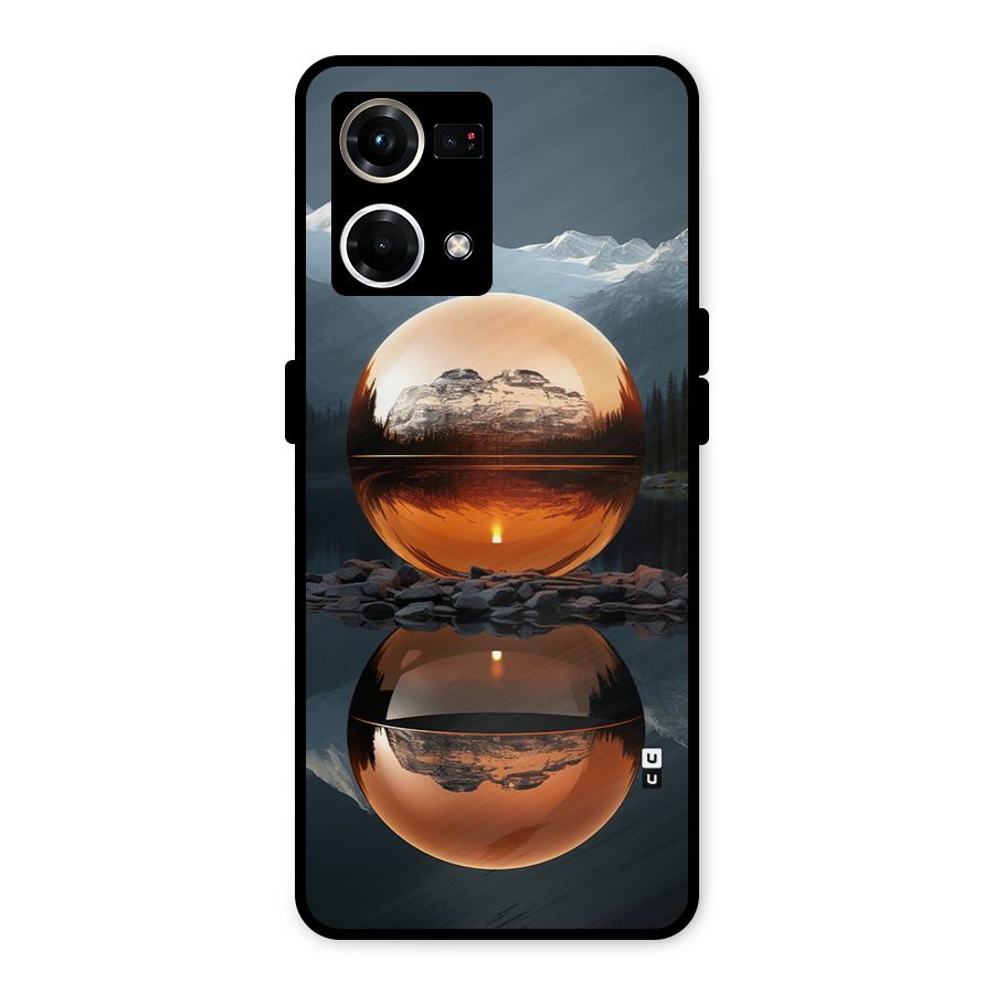 Metal Moon Metal Back Case for Oppo F21 Pro 4G
