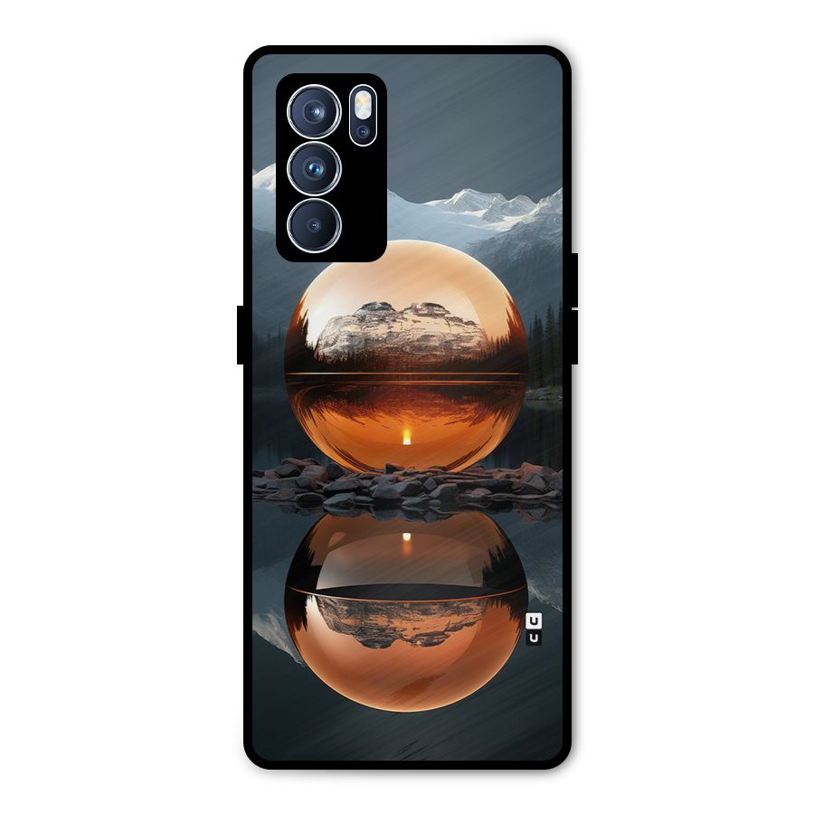 Metal Moon Metal Back Case for Oppo Reno6 Pro 5G