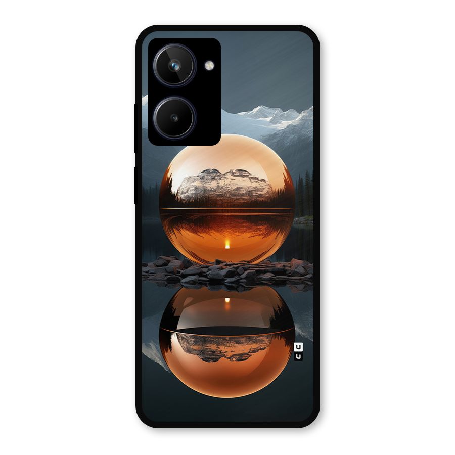 Metal Moon Metal Back Case for Realme 10