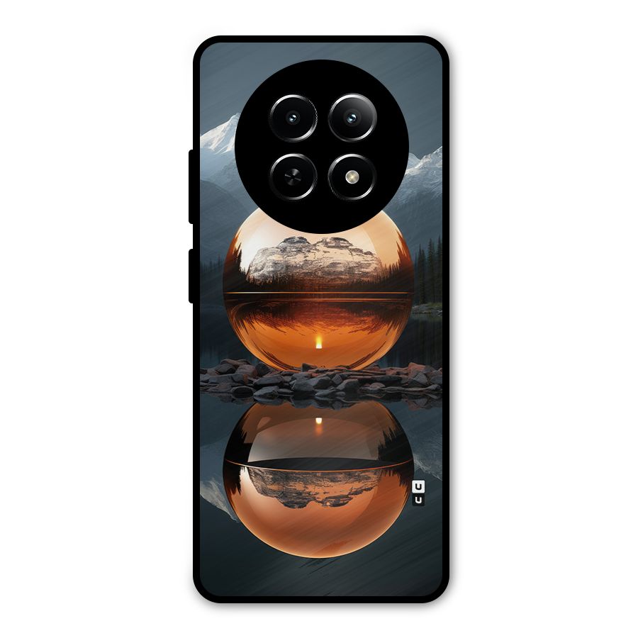 Metal Moon Metal Back Case for Realme 12 5G