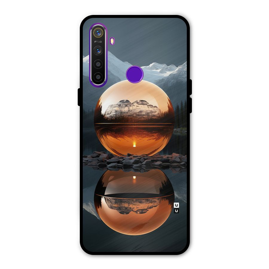 Metal Moon Metal Back Case for Realme 5