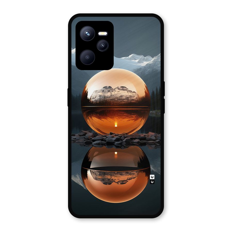 Metal Moon Metal Back Case for Realme C35