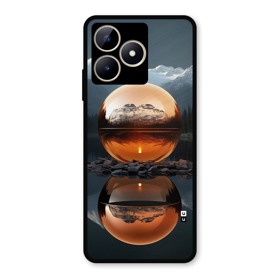 Metal Moon Metal Back Case for Realme C53