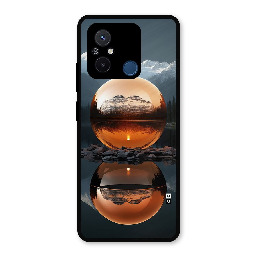 Metal Moon Metal Back Case for Redmi 12C