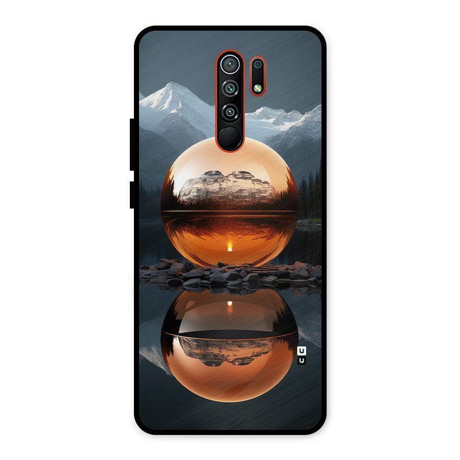 Metal Moon Metal Back Case for Redmi 9 Prime