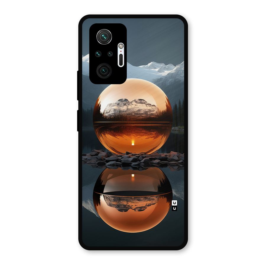 Metal Moon Metal Back Case for Redmi Note 10 Pro Max