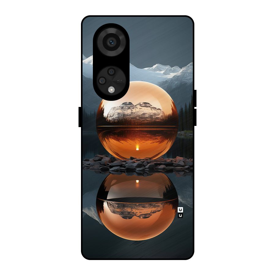 Metal Moon Metal Back Case for Reno8 T 5G