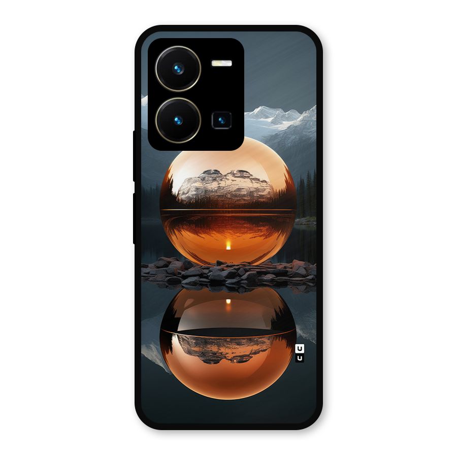Metal Moon Metal Back Case for Vivo Y35