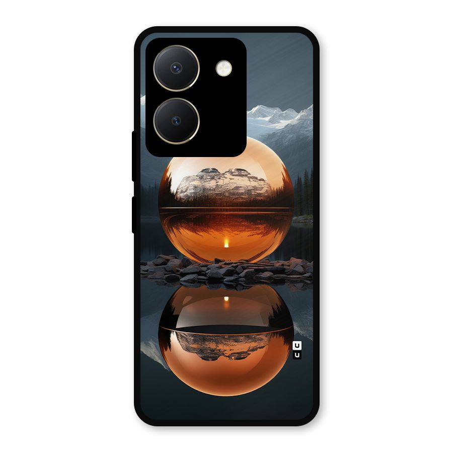 Metal Moon Metal Back Case for Vivo Y36