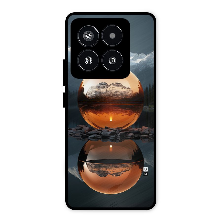 Metal Moon Metal Back Case for Xiaomi 14 Pro
