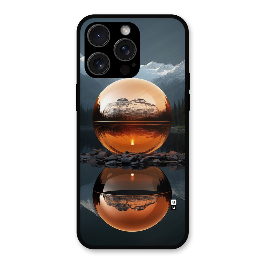 Metal Moon Metal Back Case for iPhone 15 Pro Max