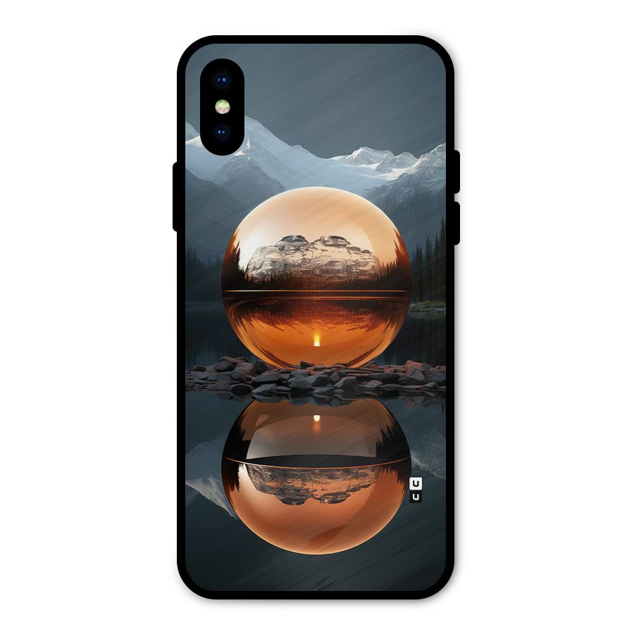Metal Moon Metal Back Case for iPhone X