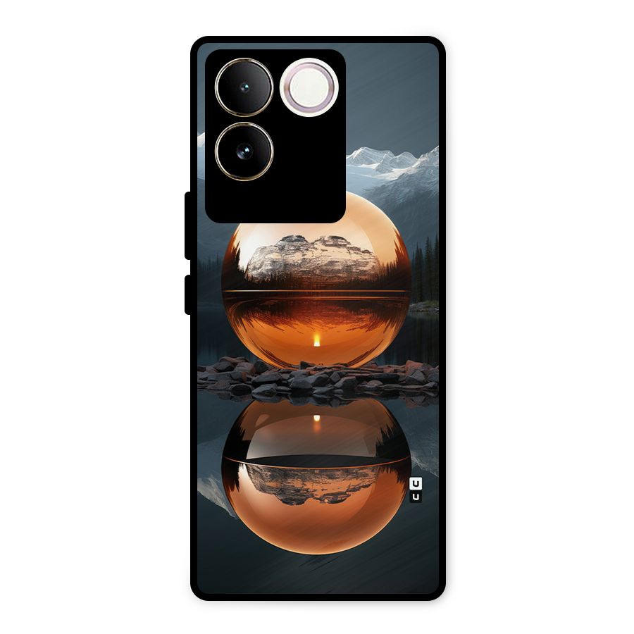 Metal Moon Metal Back Case for iQOO Z7 Pro