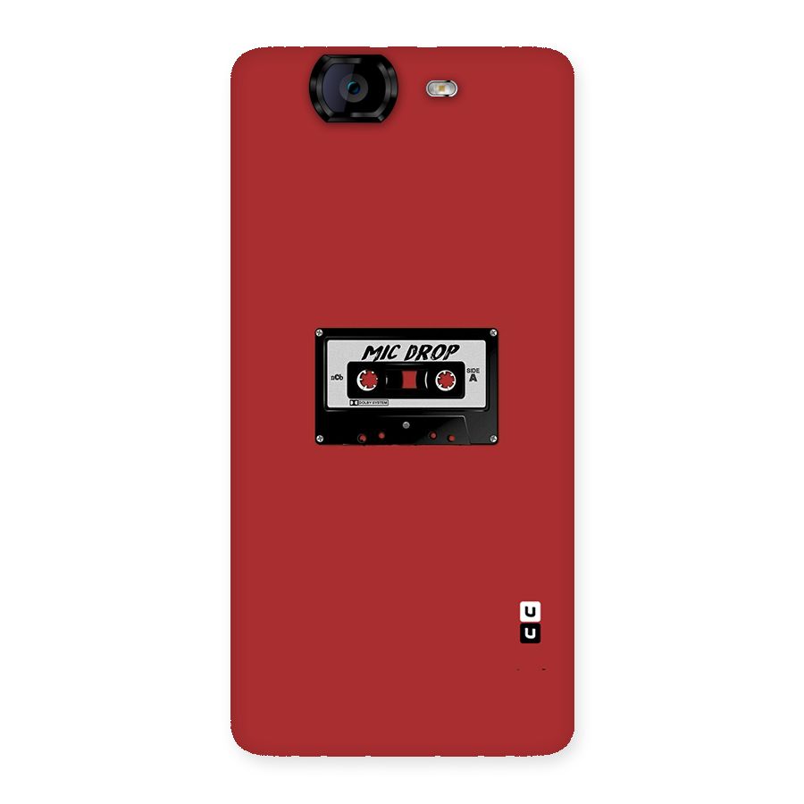 Mic Drop Cassette Minimalistic Back Case for Canvas Knight A350