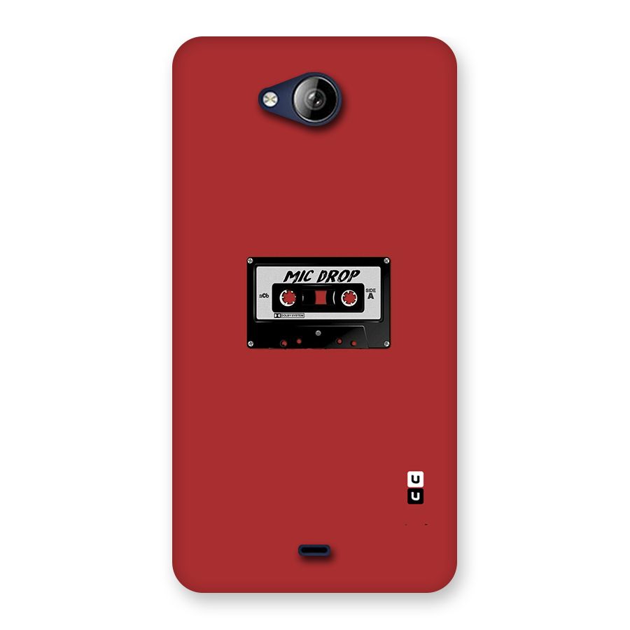Mic Drop Cassette Minimalistic Back Case for Canvas Play Q355