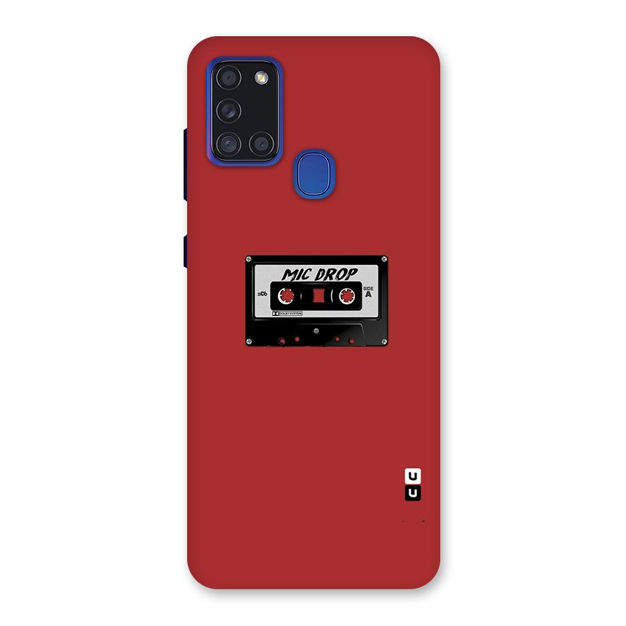 Mic Drop Cassette Minimalistic Back Case for Galaxy A21s