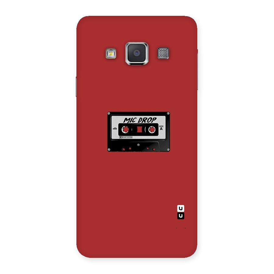 Mic Drop Cassette Minimalistic Back Case for Galaxy A3