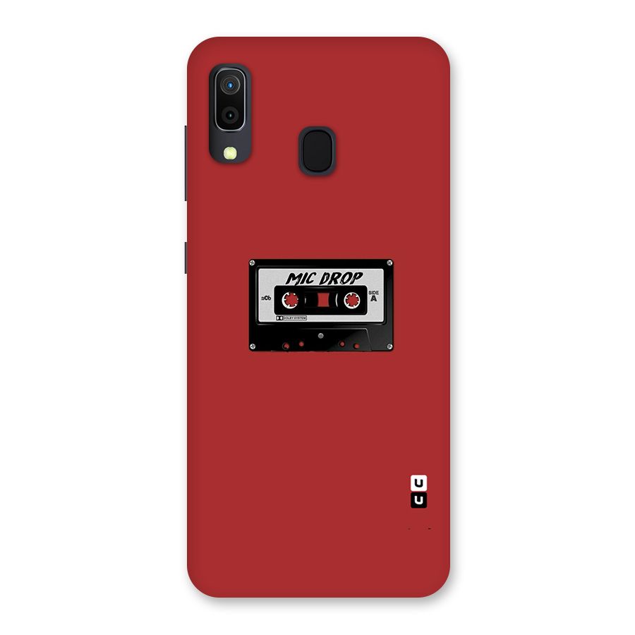 Mic Drop Cassette Minimalistic Back Case for Galaxy A30