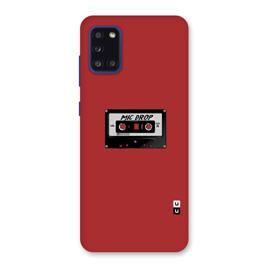 Mic Drop Cassette Minimalistic Back Case for Galaxy A31