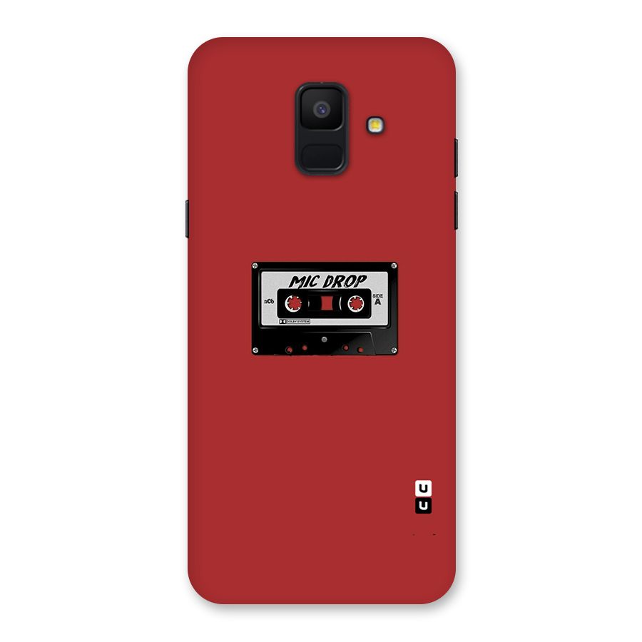 Mic Drop Cassette Minimalistic Back Case for Galaxy A6 (2018)