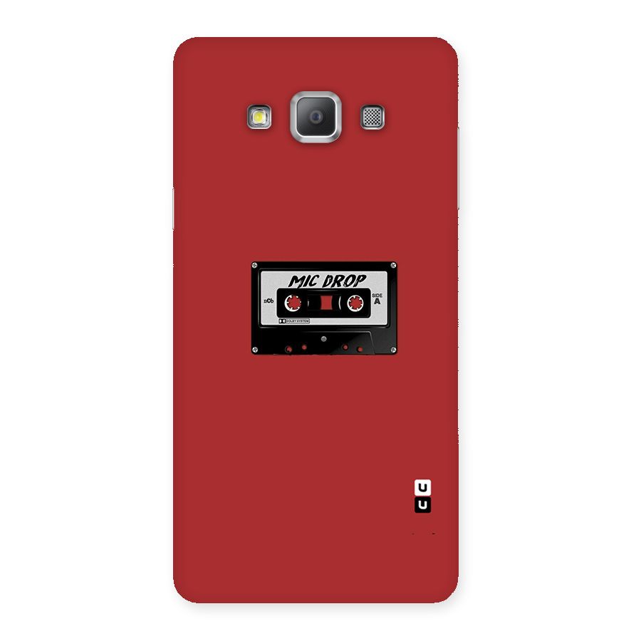 Mic Drop Cassette Minimalistic Back Case for Galaxy A7