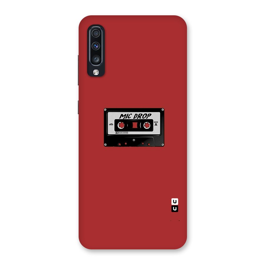 Mic Drop Cassette Minimalistic Back Case for Galaxy A70