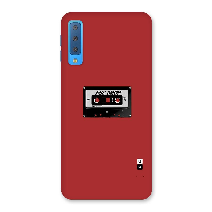 Mic Drop Cassette Minimalistic Back Case for Galaxy A7 (2018)