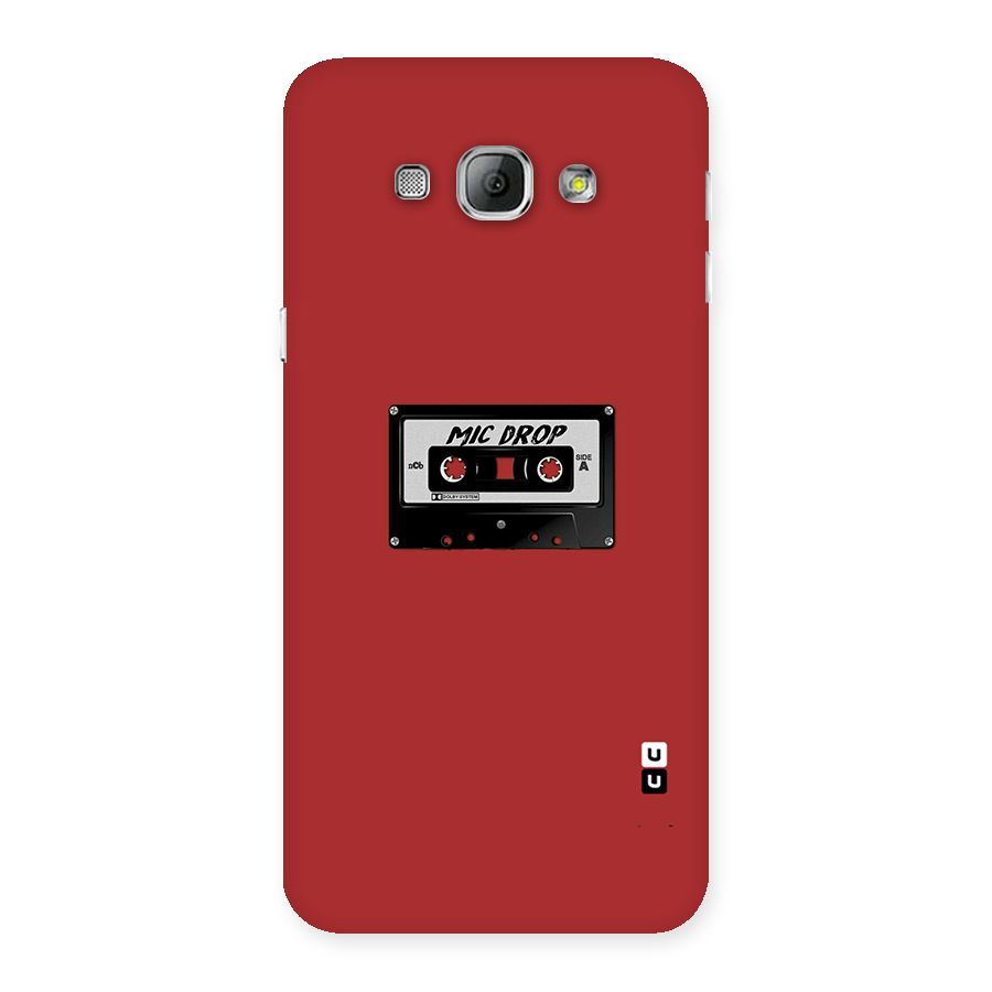 Mic Drop Cassette Minimalistic Back Case for Galaxy A8