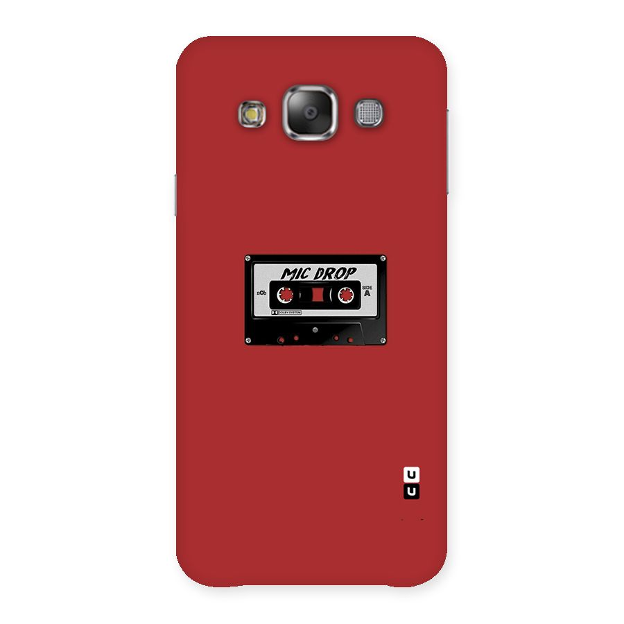 Mic Drop Cassette Minimalistic Back Case for Galaxy E7