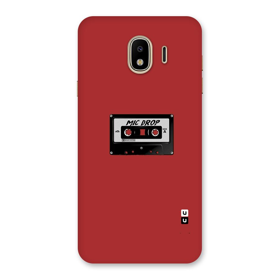 Mic Drop Cassette Minimalistic Back Case for Galaxy J4
