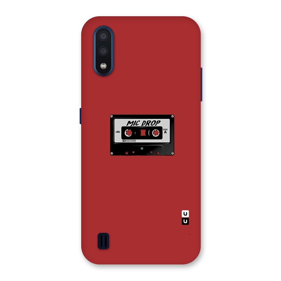 Mic Drop Cassette Minimalistic Back Case for Galaxy M01