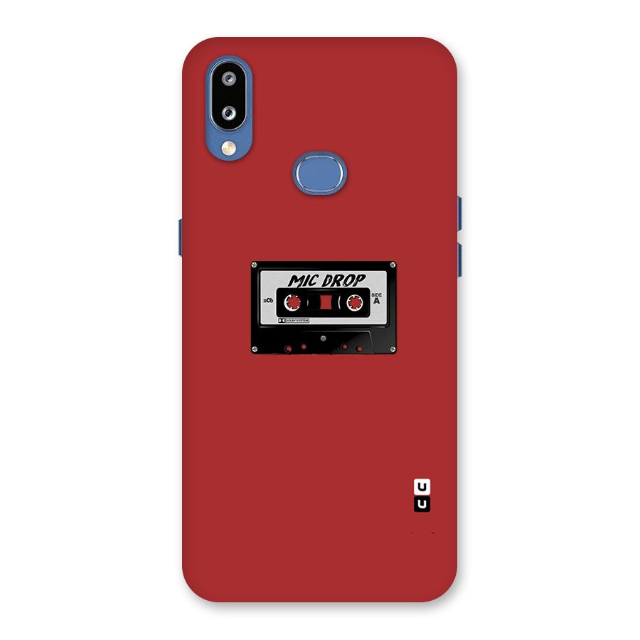Mic Drop Cassette Minimalistic Back Case for Galaxy M01s