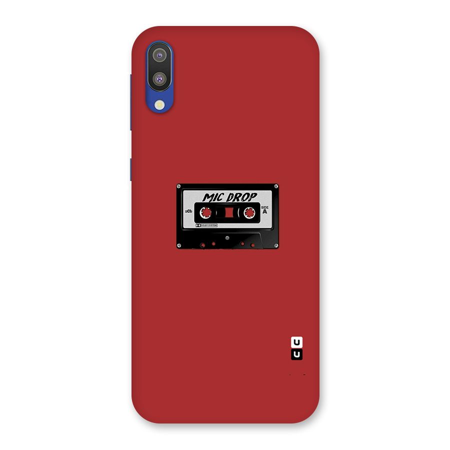 Mic Drop Cassette Minimalistic Back Case for Galaxy M10