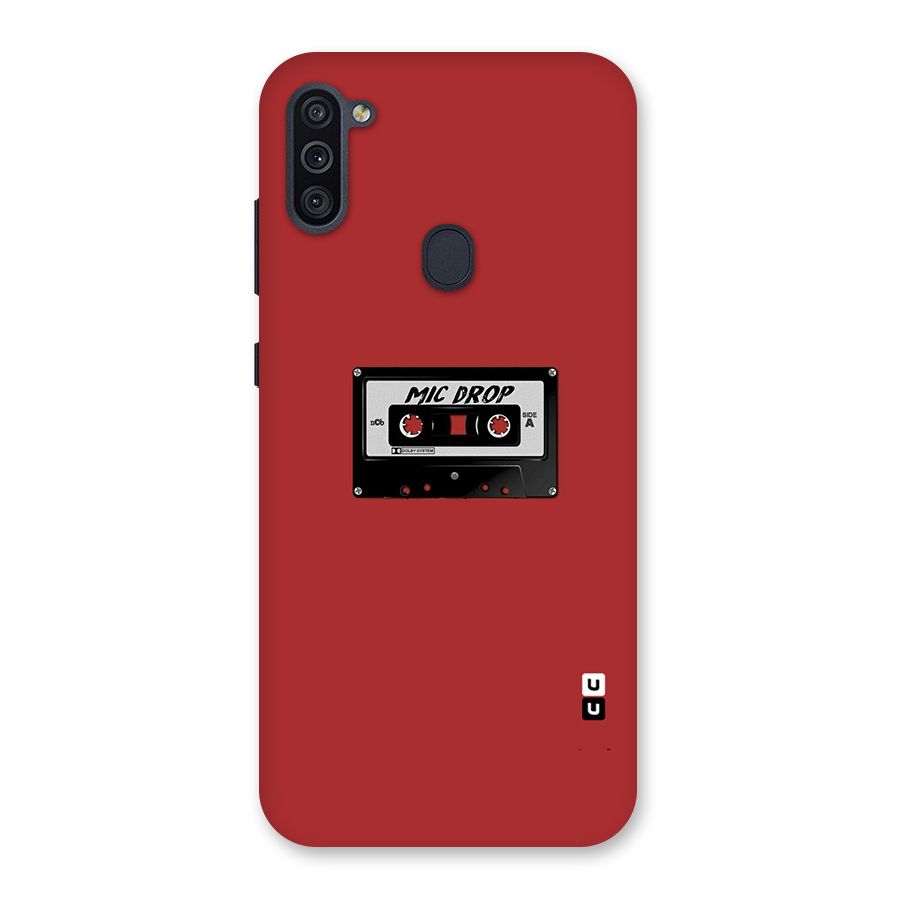 Mic Drop Cassette Minimalistic Back Case for Galaxy M11