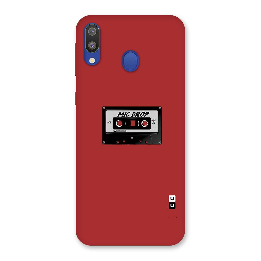 Mic Drop Cassette Minimalistic Back Case for Galaxy M20