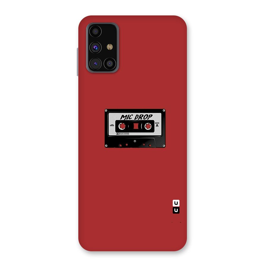 Mic Drop Cassette Minimalistic Back Case for Galaxy M31s