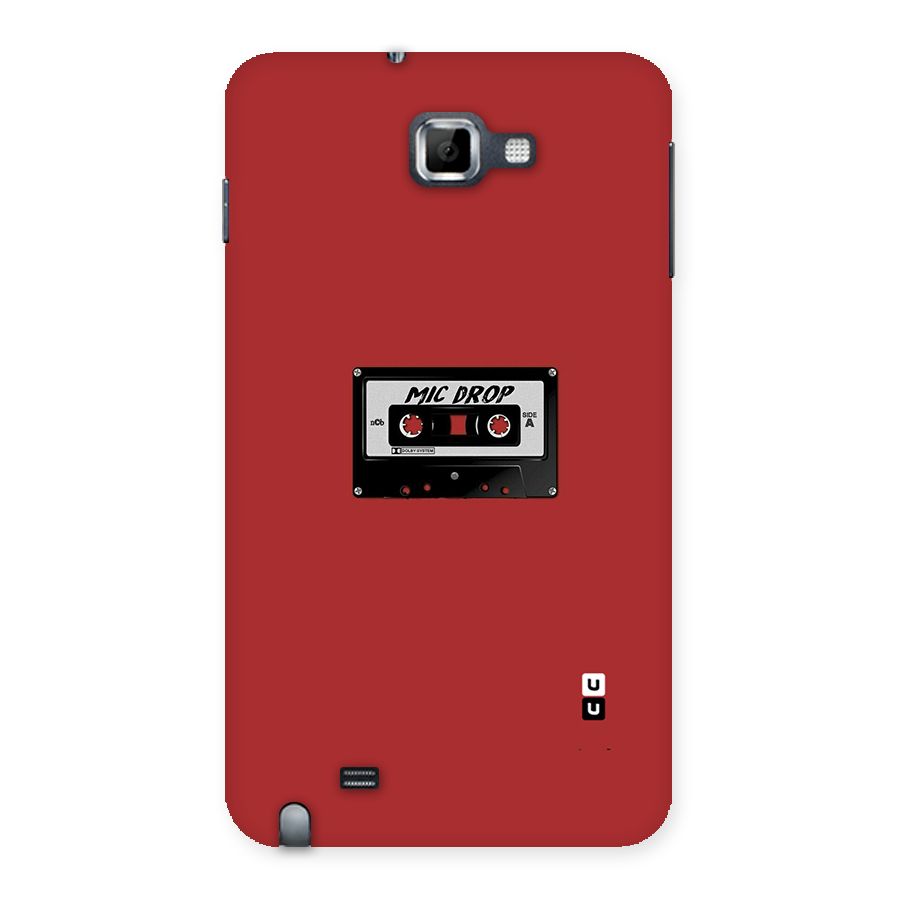 Mic Drop Cassette Minimalistic Back Case for Galaxy Note