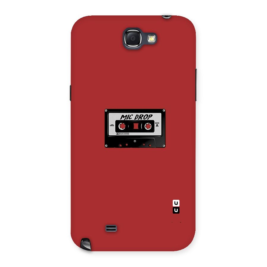 Mic Drop Cassette Minimalistic Back Case for Galaxy Note 2