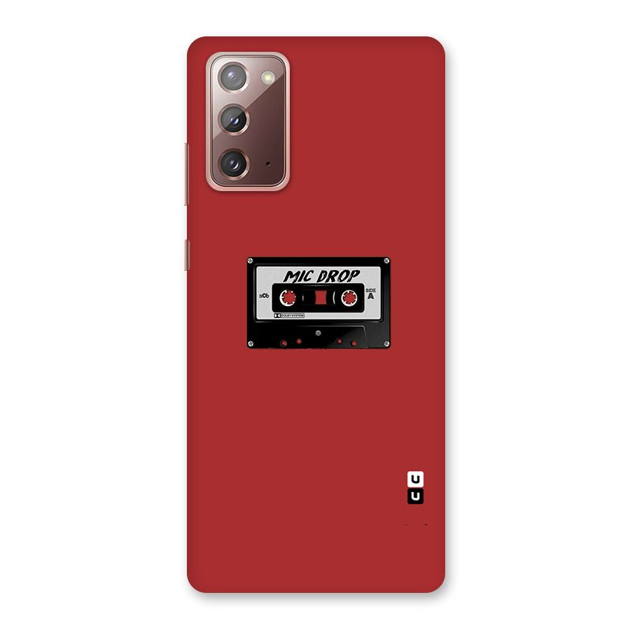 Mic Drop Cassette Minimalistic Back Case for Galaxy Note 20