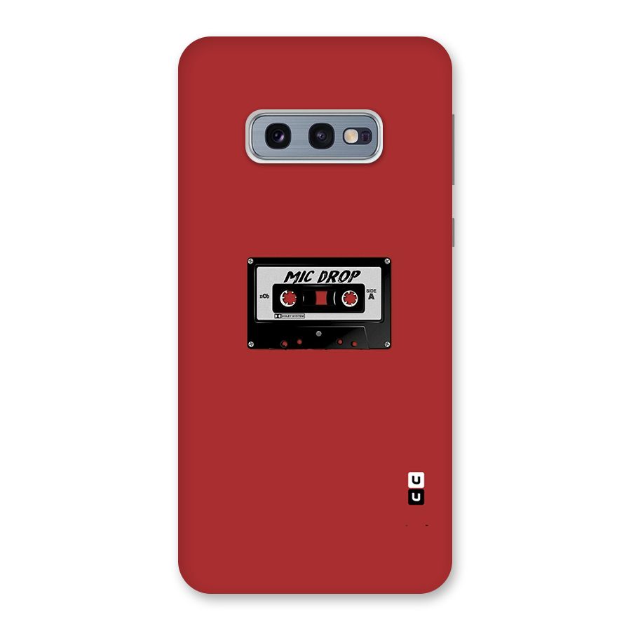 Mic Drop Cassette Minimalistic Back Case for Galaxy S10e
