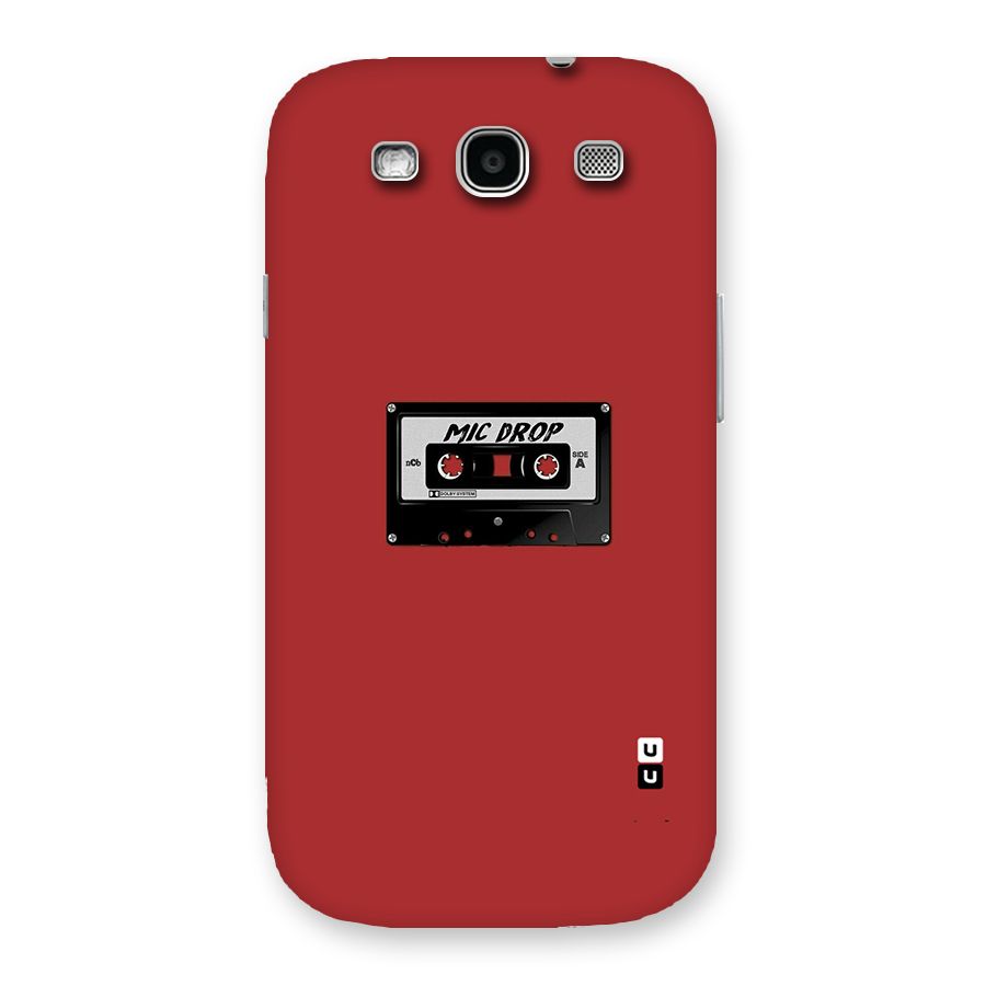Mic Drop Cassette Minimalistic Back Case for Galaxy S3