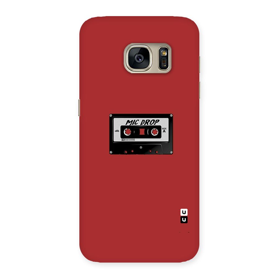 Mic Drop Cassette Minimalistic Back Case for Galaxy S7